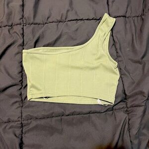 Green crop top size s